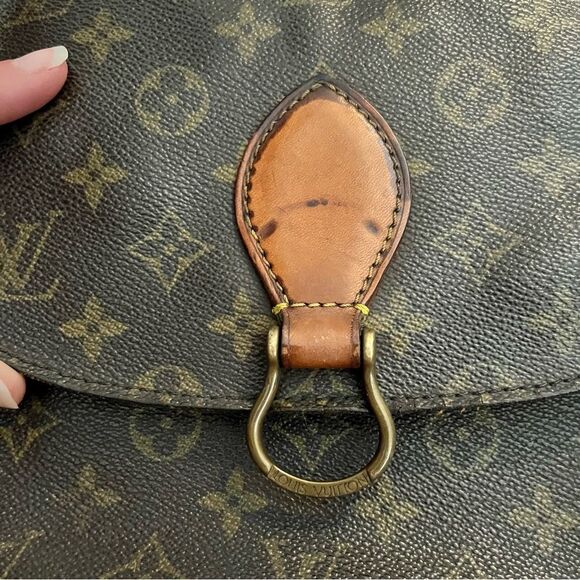 Louis Vuitton Brown Monogram Crossbody Bag with Saddle Shape - Picture 5 of 9